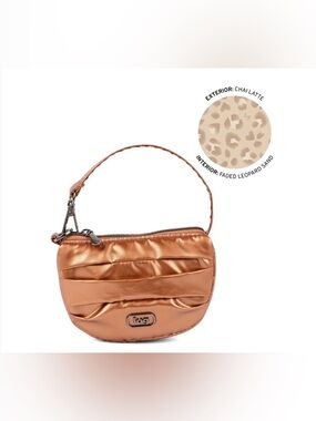 LUG DISCO PLEATED POUCH METALLIC CHAI